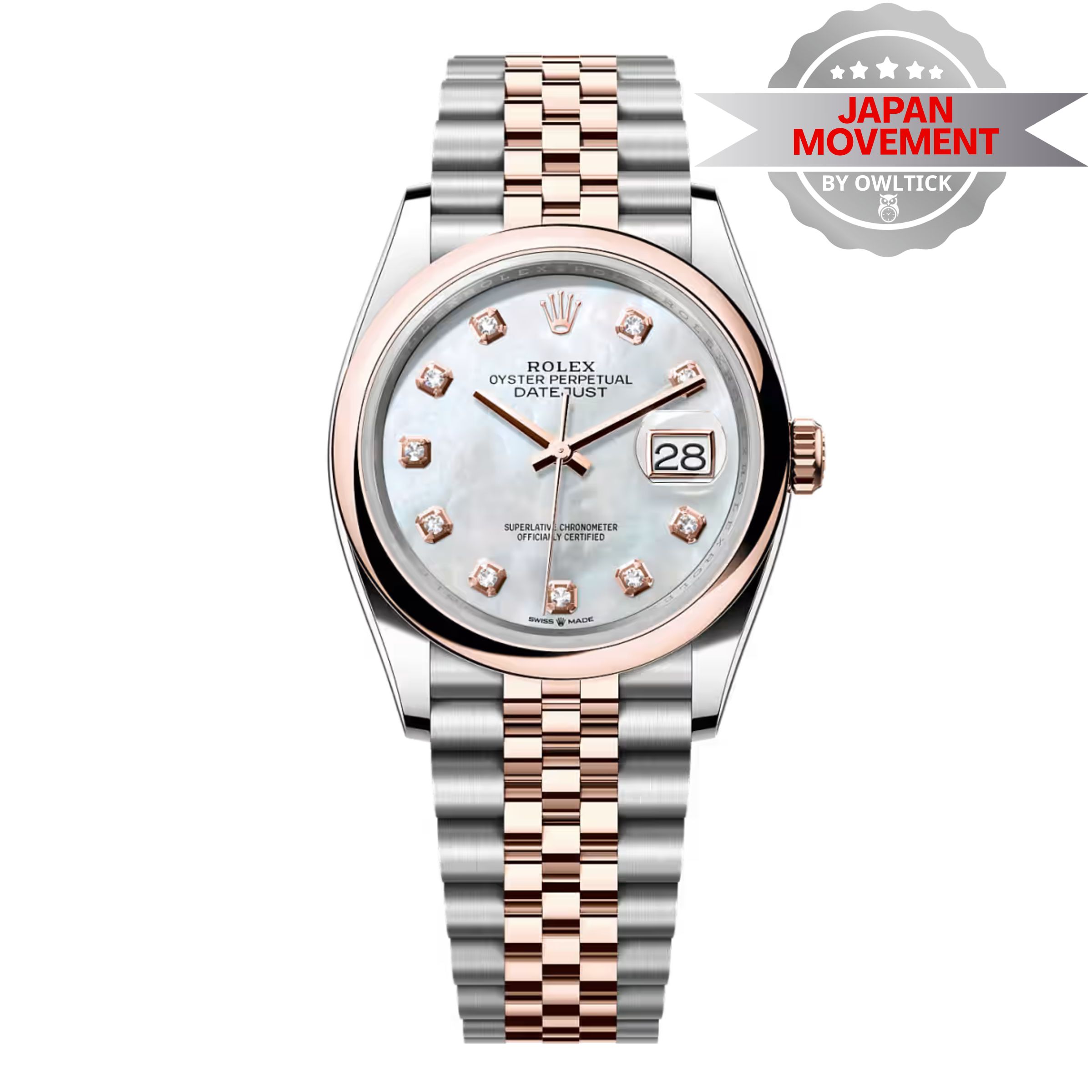 [Superclone] Rolex Datejust 36mm Mother – Of – Pearl Dial Jubilee 126201