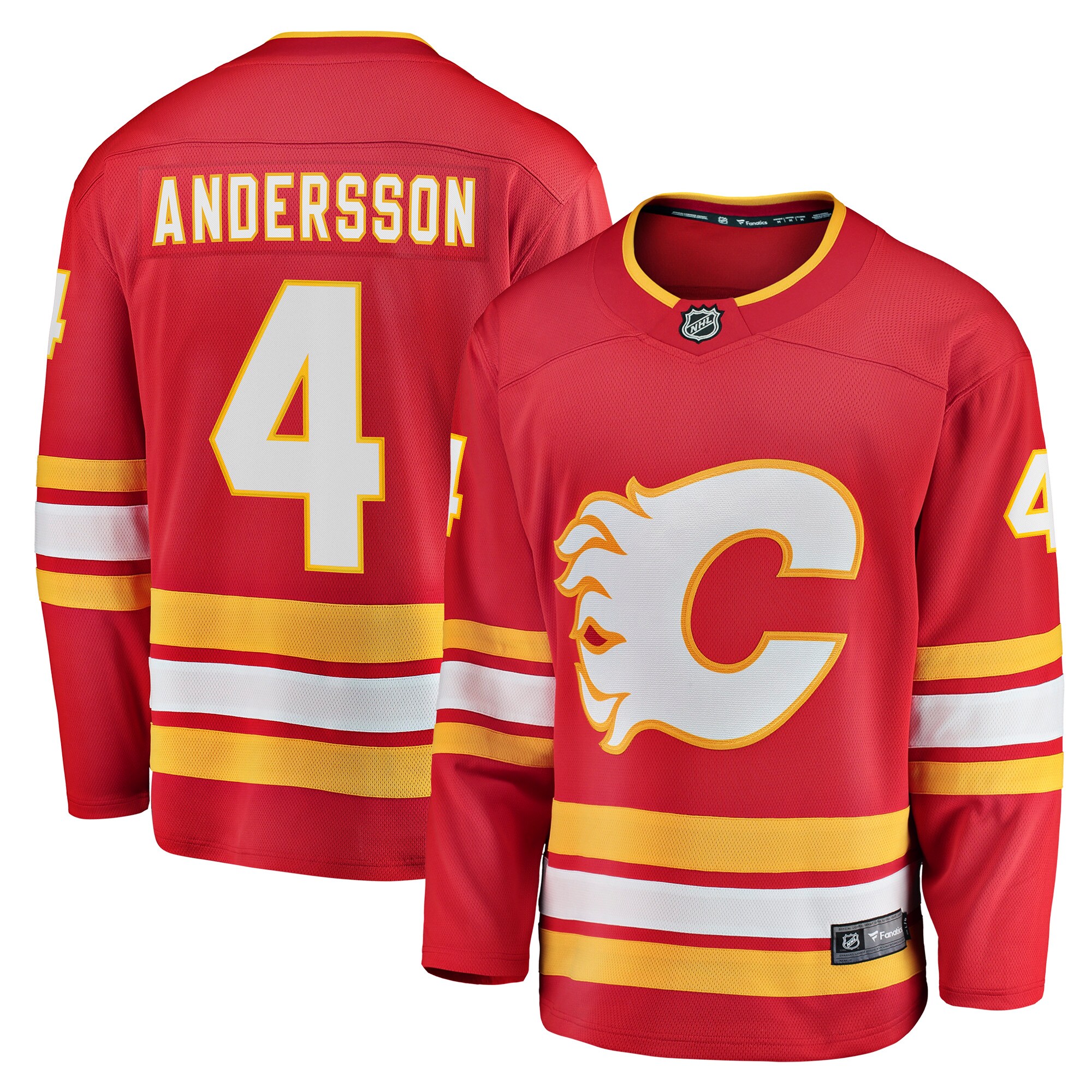 Rasmus Andersson Calgary Flames Fanatics Home Team Breakaway Player Jersey – Red