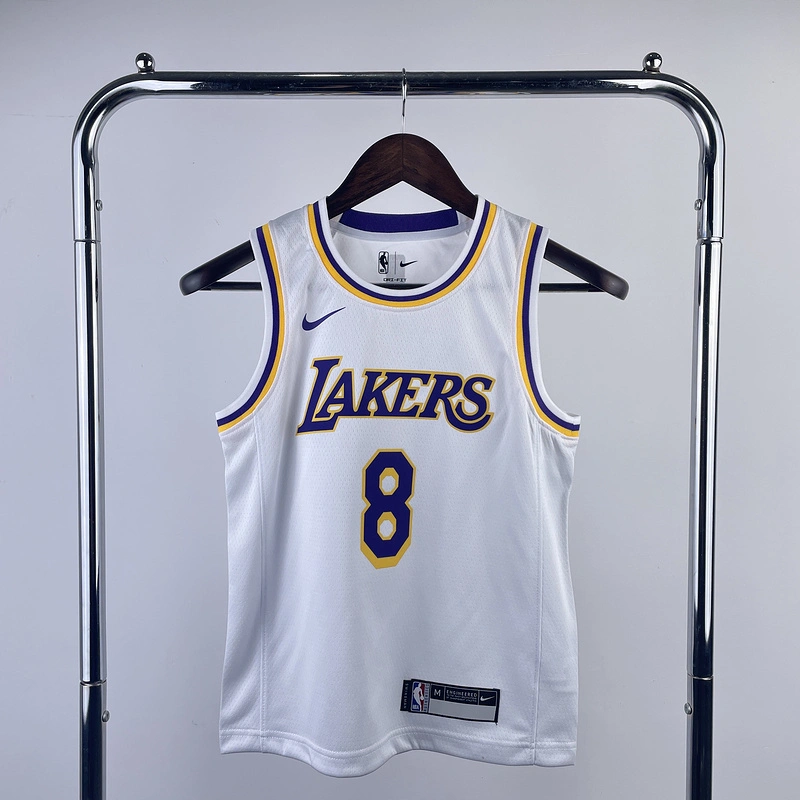 Kids 2023 NBA Lakers 8 BRYANT Basketball Jersey