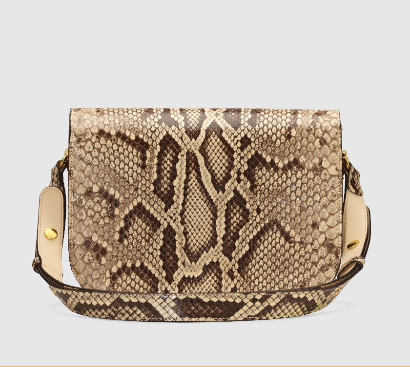 GUCCI HORSEBIT 1955 PYTHON SMALL SHOULDER BAG-602204