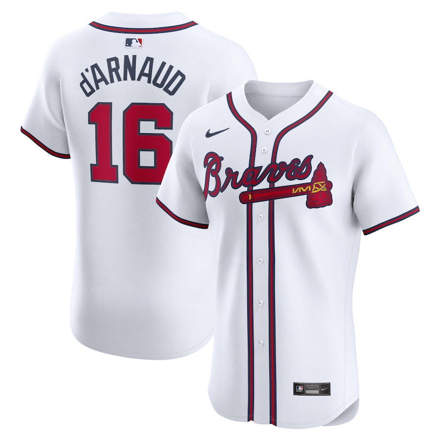 Travis d'Arnaud Atlanta Braves Home Elite Player Jersey White