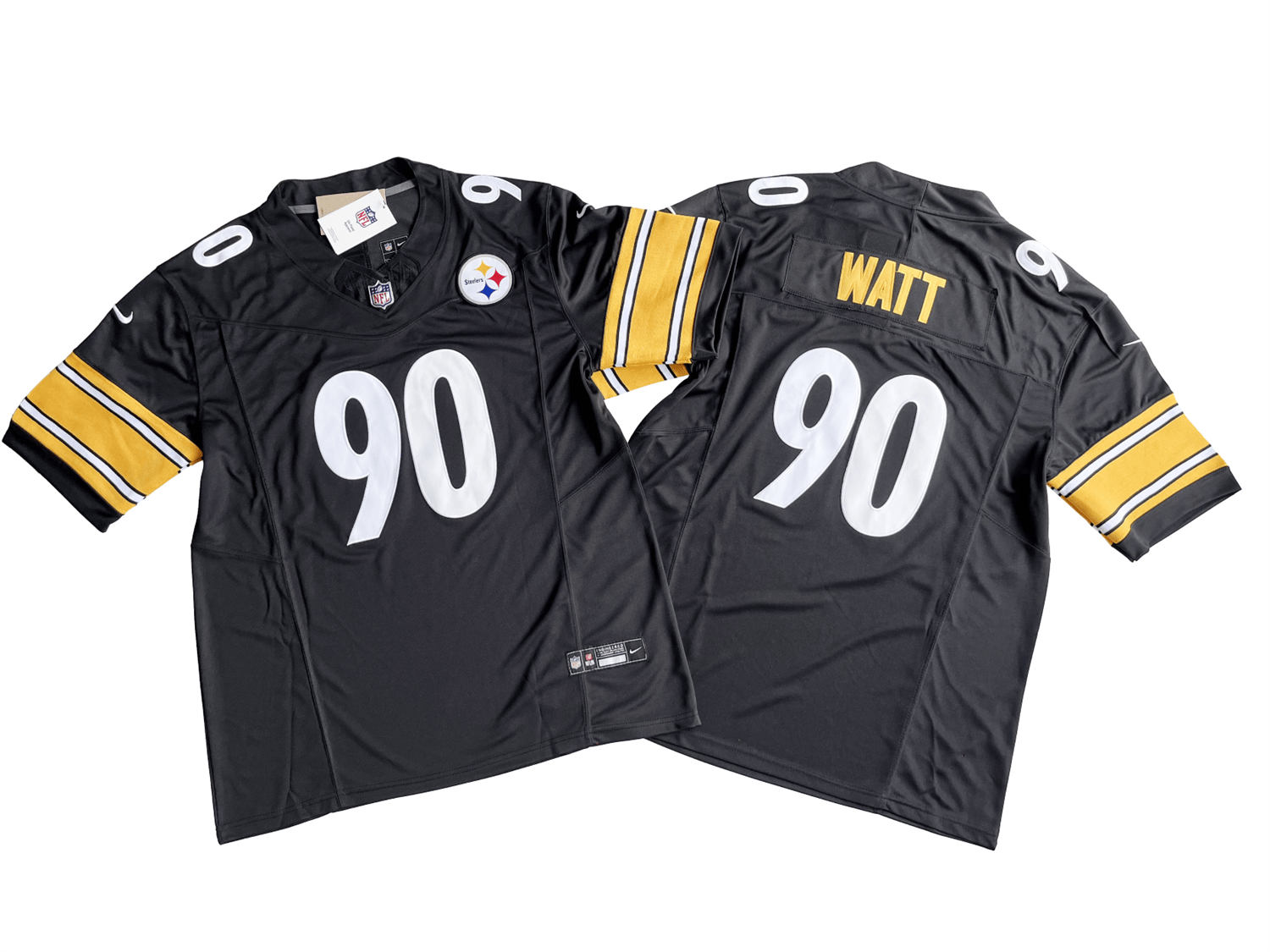 Pittsburgh Steelers 90# T.J. Watt Nike Vapor F.U.S.E. Limited Jersey