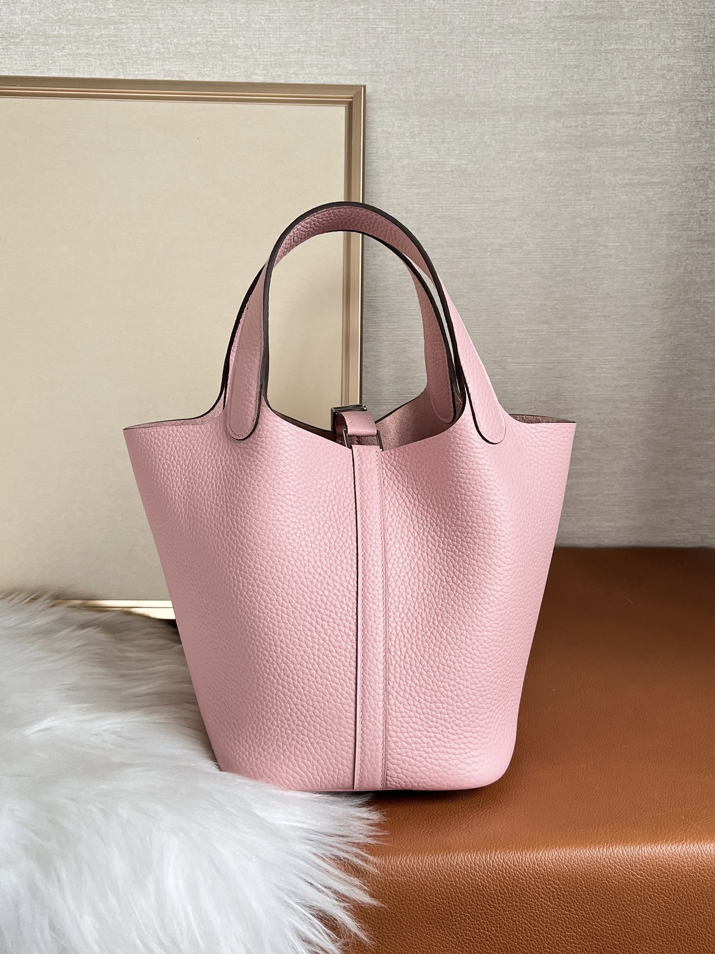 Hermes Picotin Lock 18Cm Rose Sakura