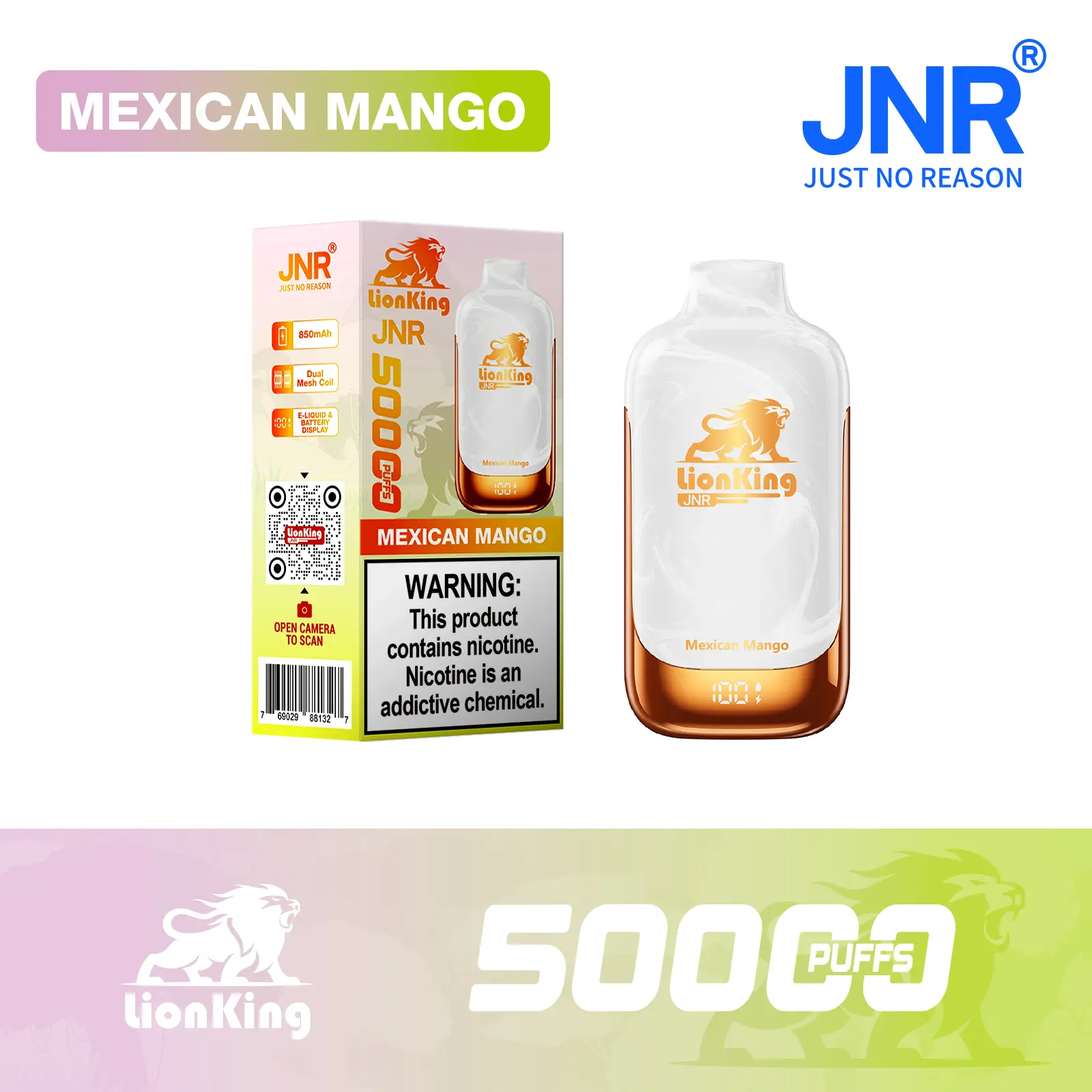 JNR Lion King 50000 Puff Disposable Vape