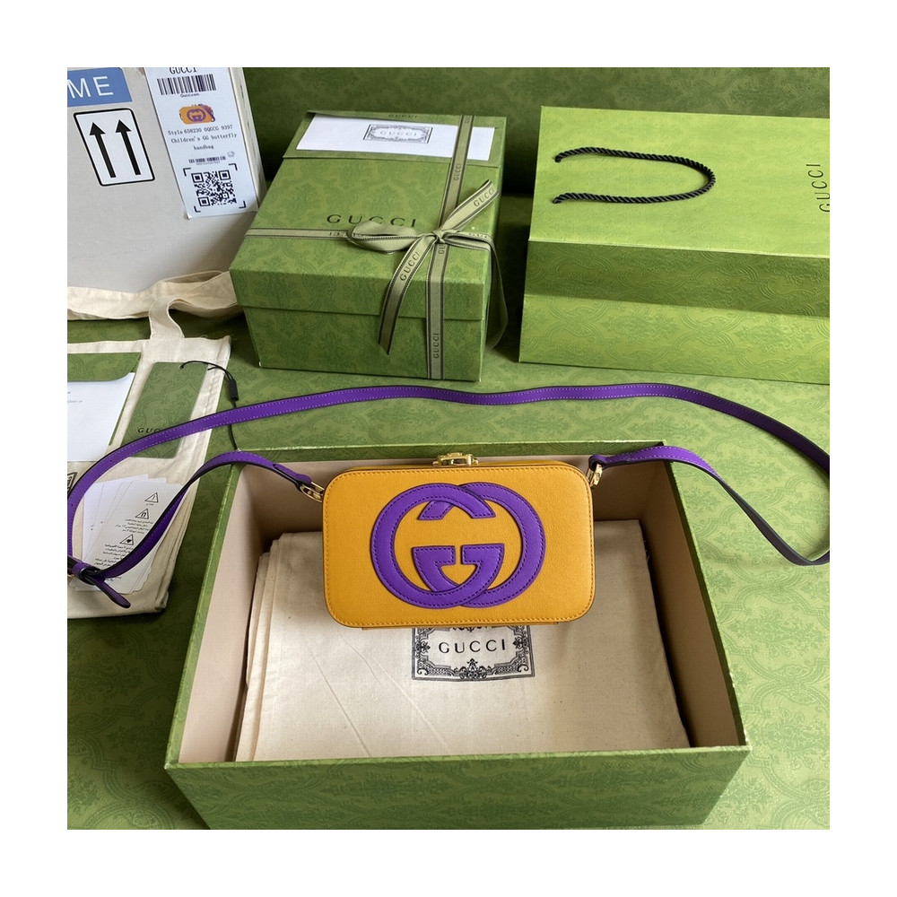Gucci Interlocking G Mini Bag in Yellow Leather
