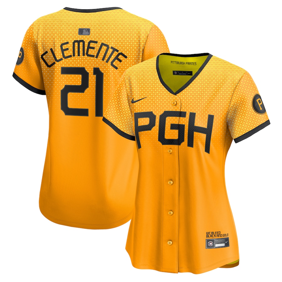 Roberto Clemente Pittsburgh Pirates Women's City Connect Limited Player Jersey No Color