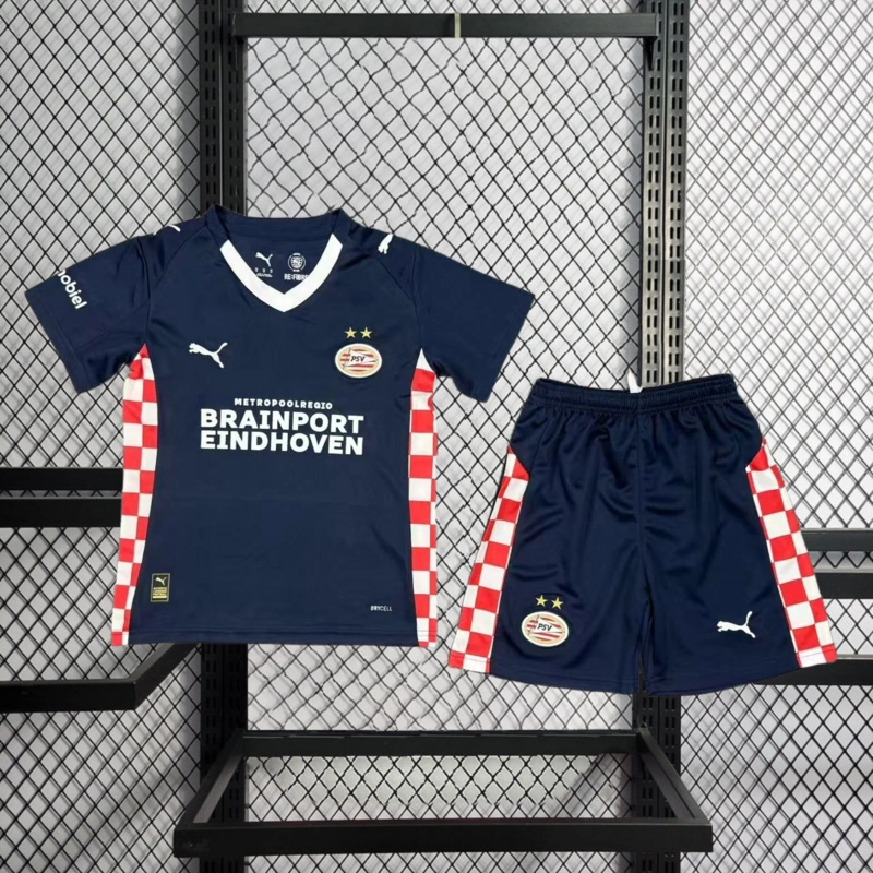 2025-26 PSV Eindhoven Away kids Football jersey