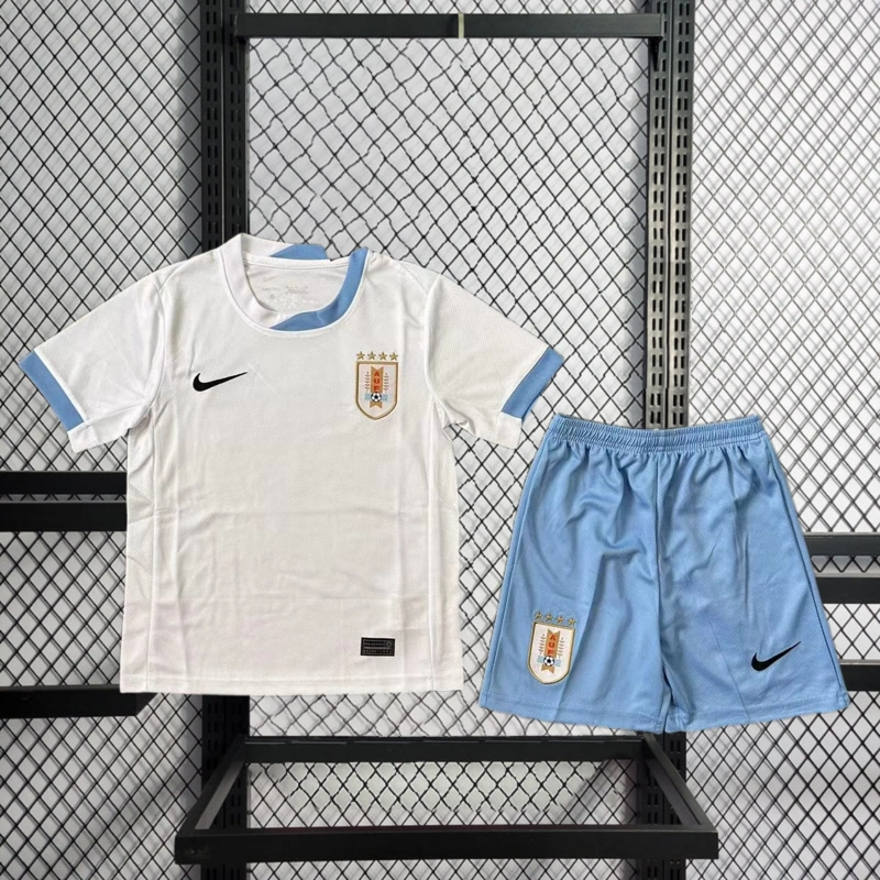 2024-25 Uruguay Away Kids football jersey