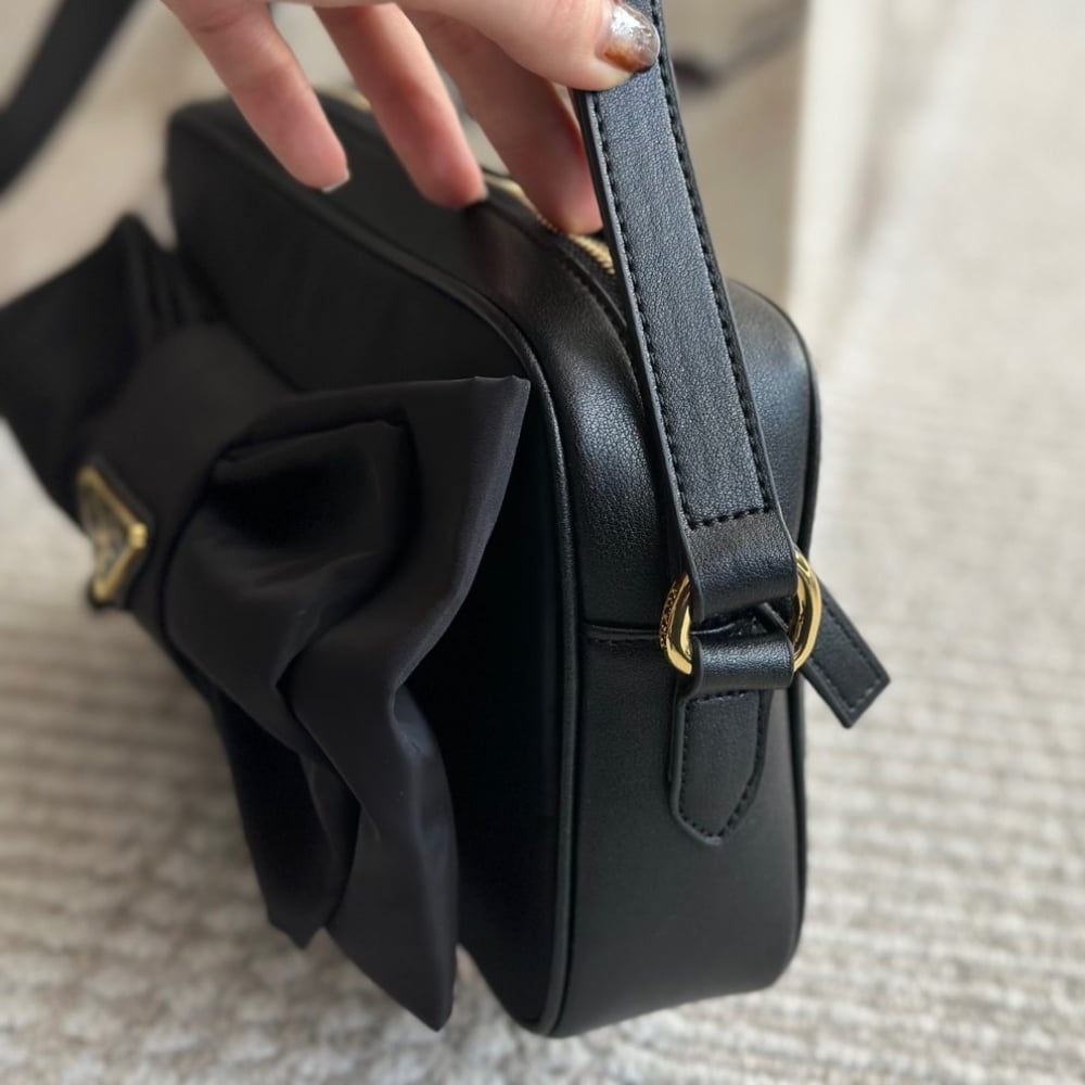 Prada Tessuto Fiocco Bow Crossbody Bag 24Cm