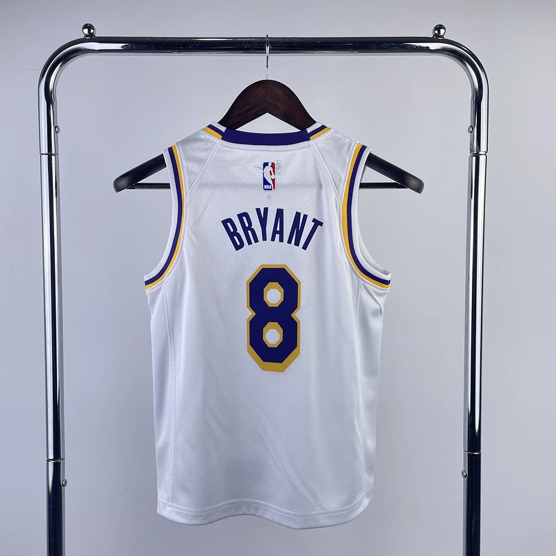 Kids 2023 NBA Lakers 8 BRYANT Basketball Jersey