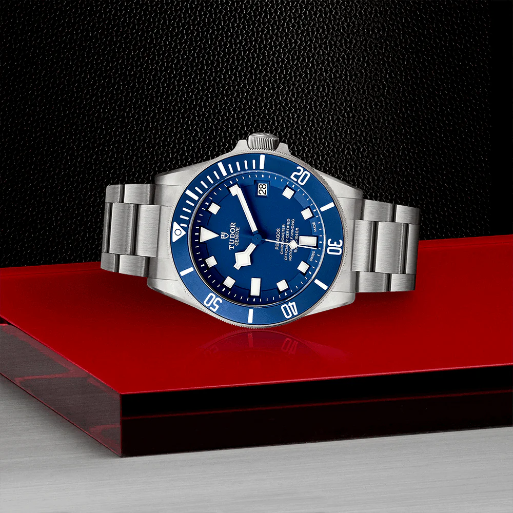 TUDOR Pelagos 42mm Blue Dial & Ceramic Bezel Men's Titanium Automatic Watch M25600TB-0001