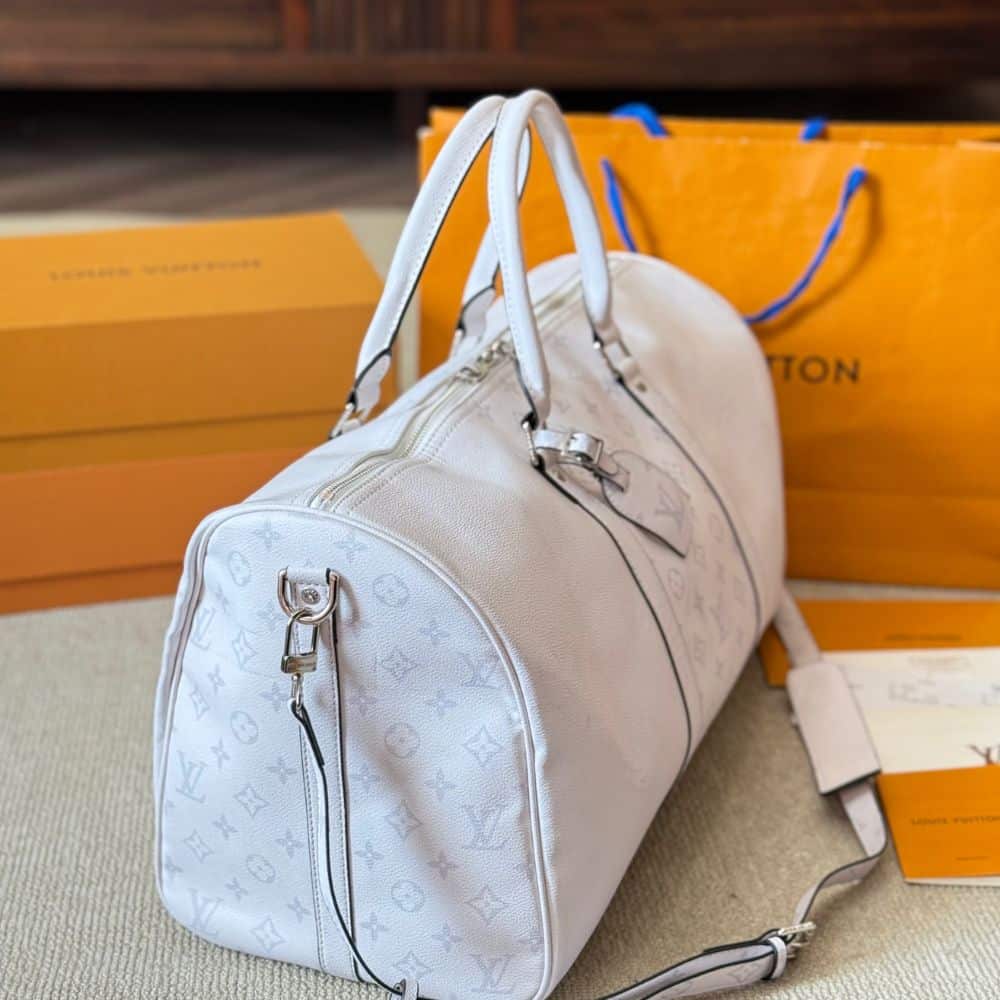 Louis Vuitton Keepall Bandouliere Optical White 40cm M30885