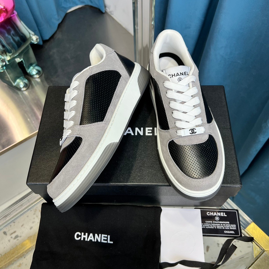 CHANEL Casual White Shoes