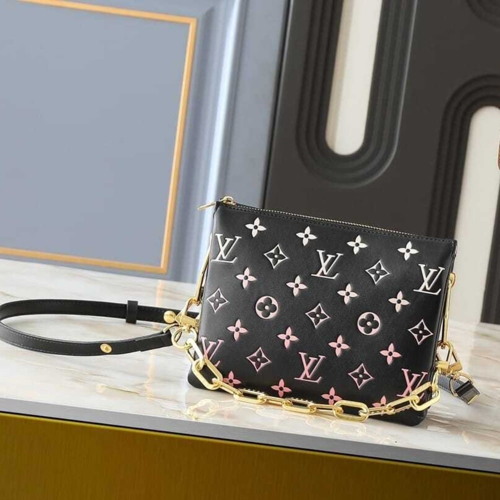 Louis Vuitton Coussin BB Bag Black Pink 21cm M12159