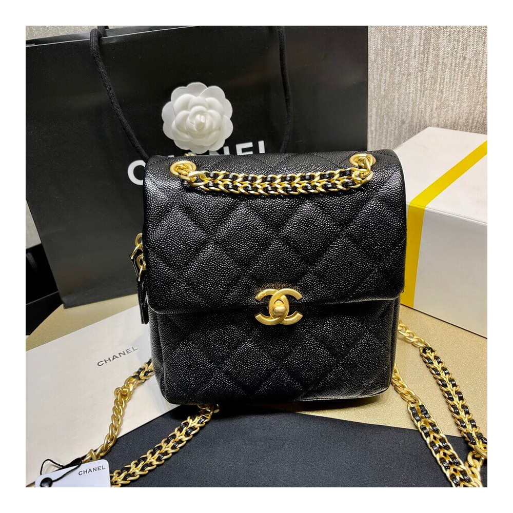 Chanel Backpack in Grained Calfskin