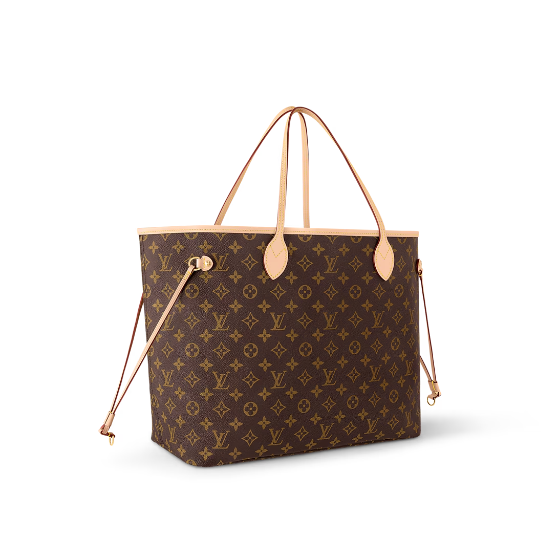 Louis Vuitton Neverfull GM Tote Bag Monogram Canvas Beige 39cm