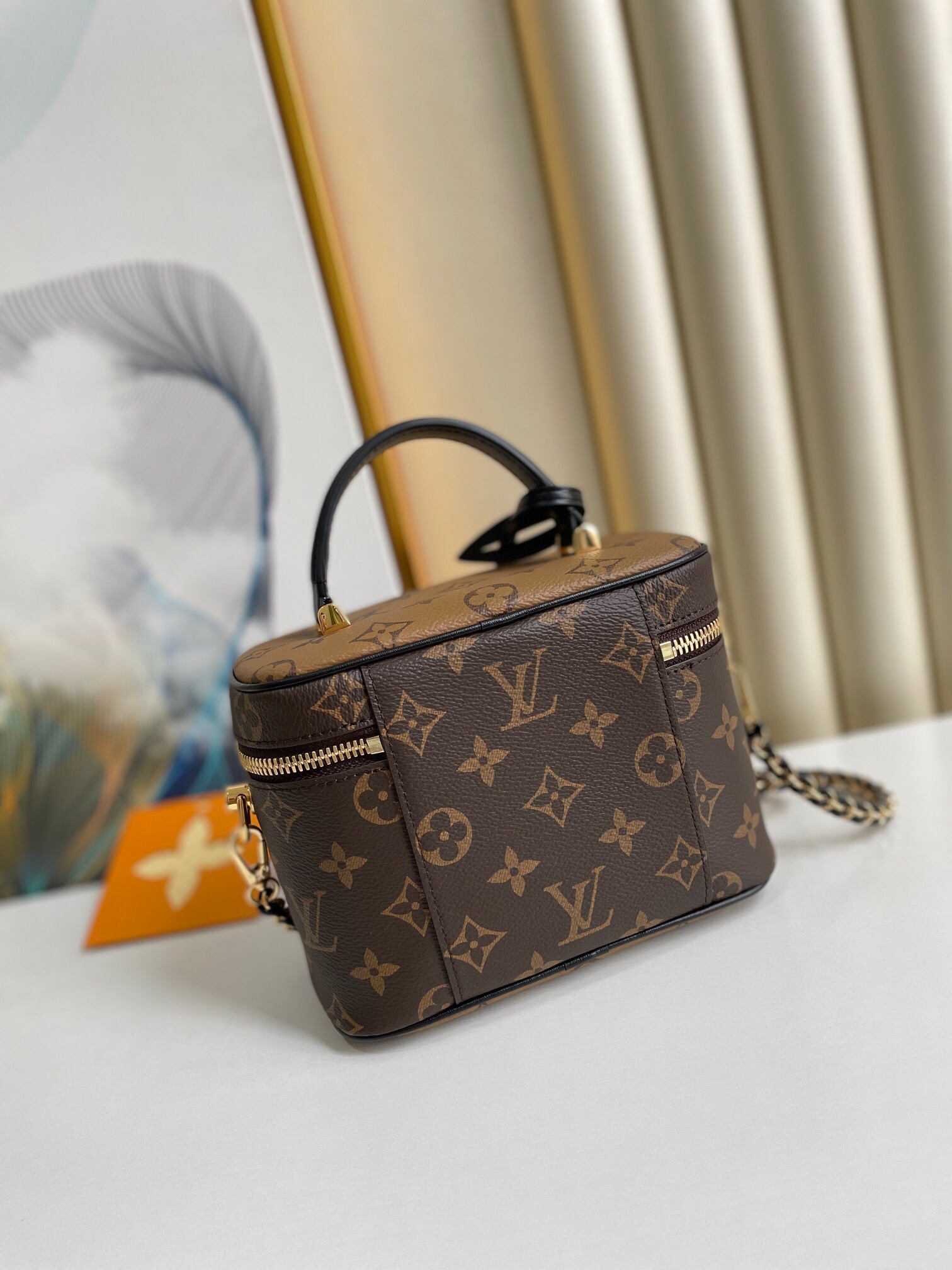 Louis Vuitton Vanity Chain Pouch Other Monogram Canvas 17cm Women Handbags M47125