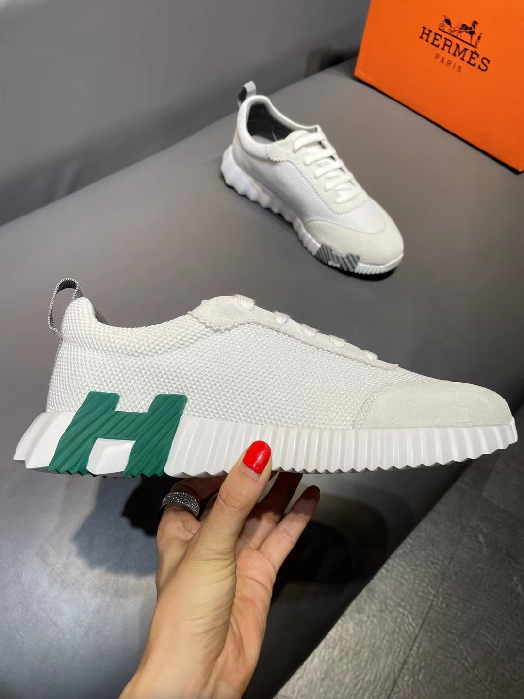 HERMES BOUNCING SNEAKER BEIGE