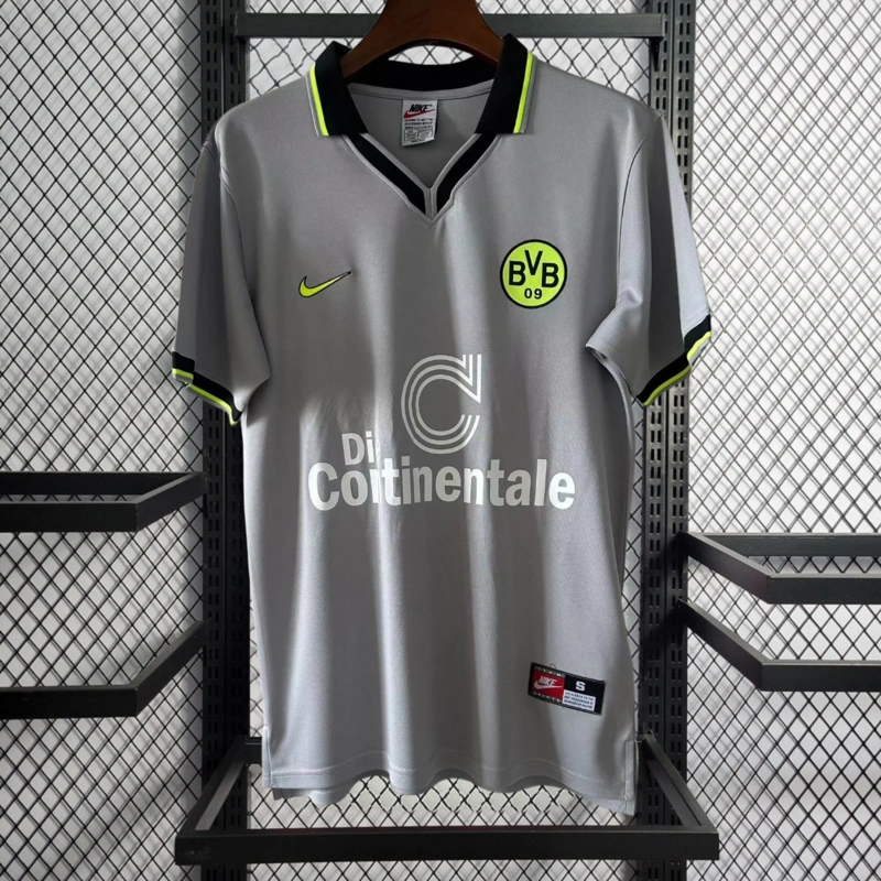 Retro 1997-98 Dortmund Away Football jersey retro