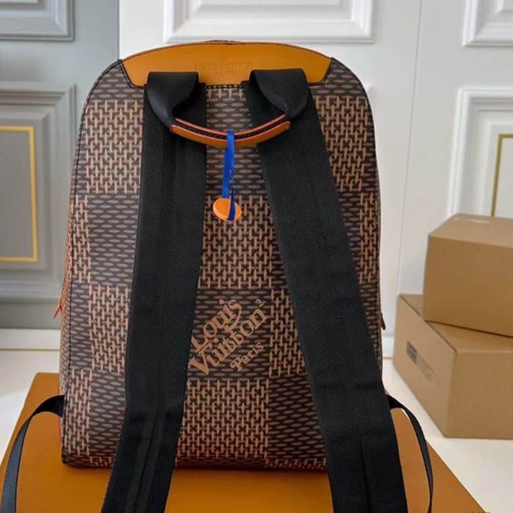 Louis Vuitton Nigo Monogram Reverse Canvas Backpack Brown 29Cm