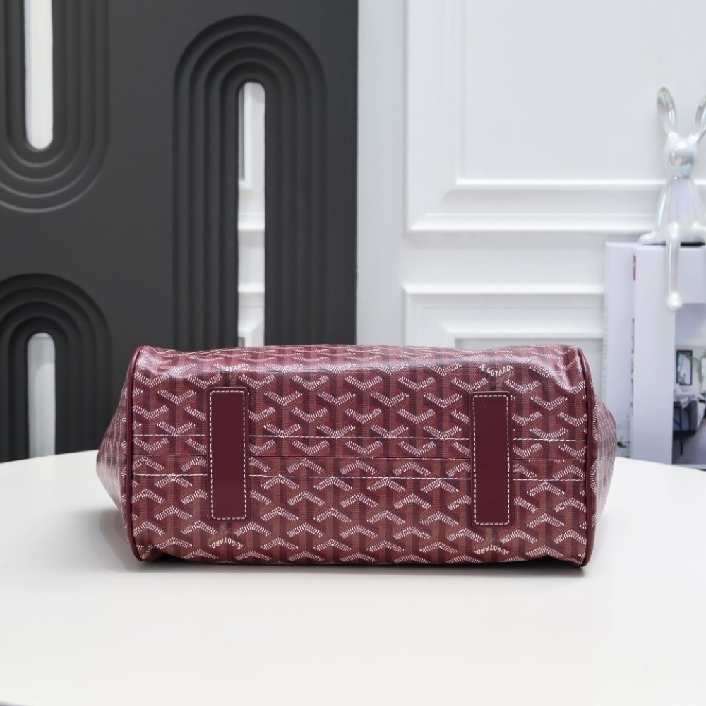 GOYARD ROUETTE SOUPLE BAG BURGUNDY 31CM