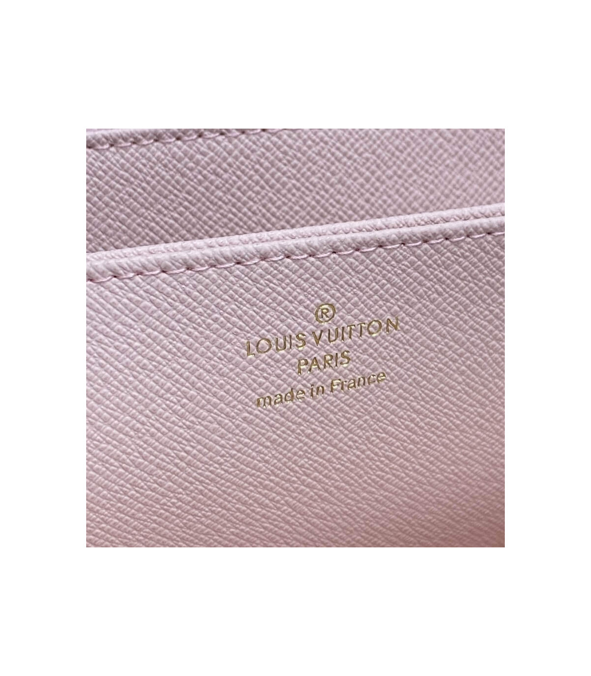 Louis Vuitton Damier Azur Zippy Wallet Pink