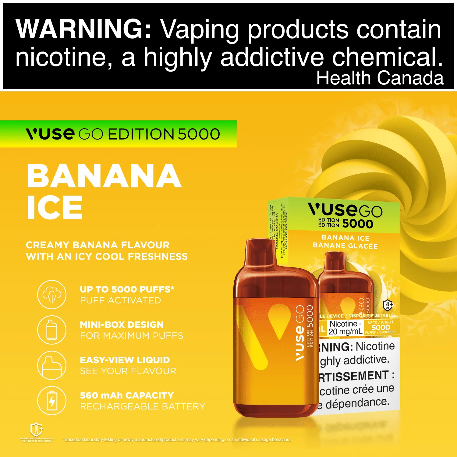Vuse GO 5000 - Banana Ice