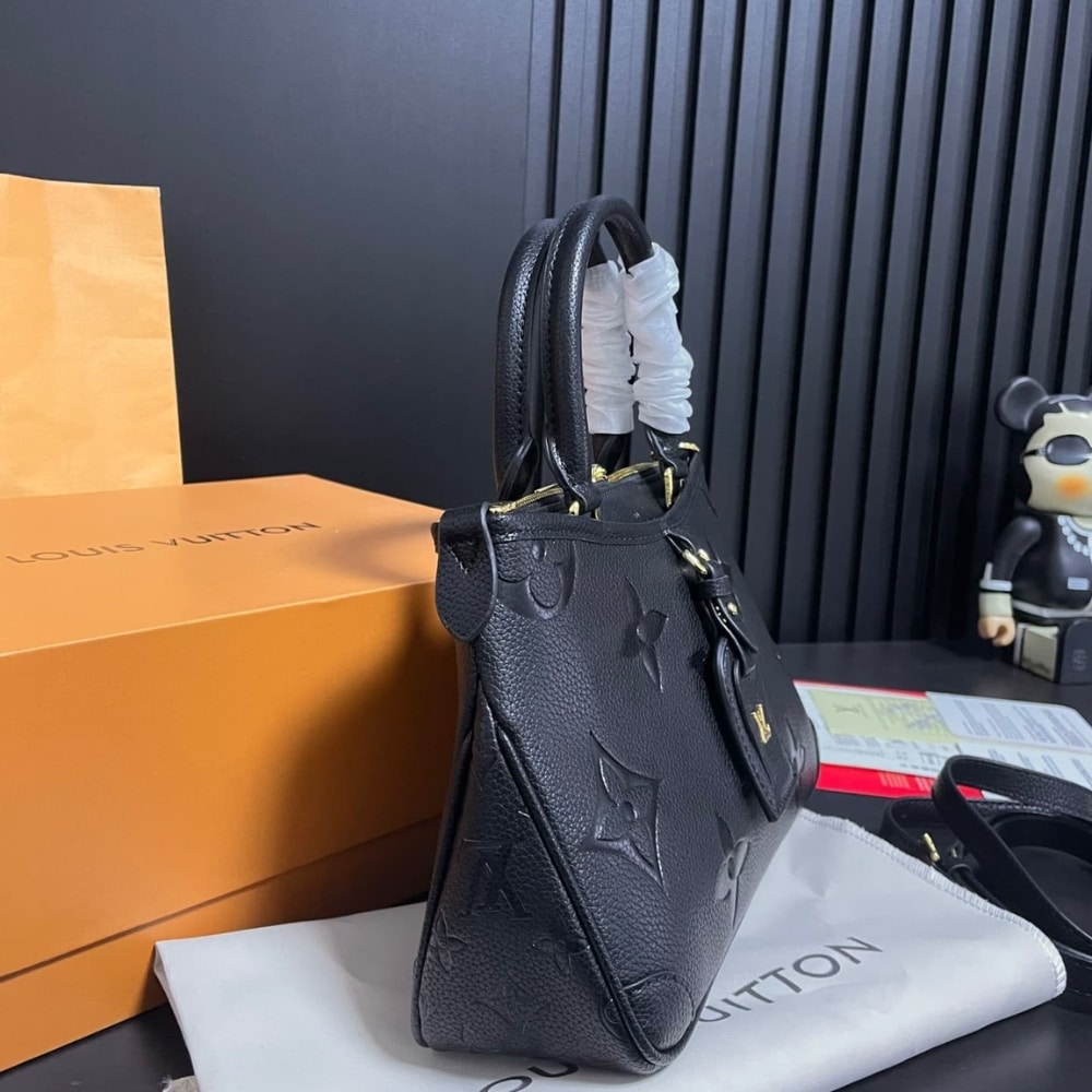 Louis Vuitton Trianon PM Monogram Empreinte Black 28Cm M46488