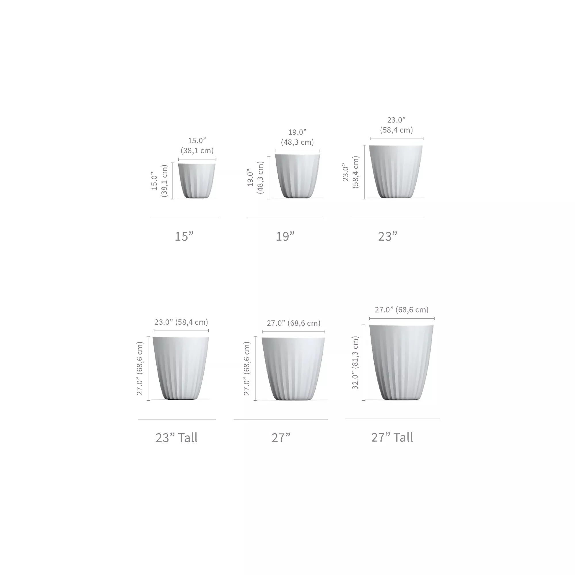 Pleat Planters