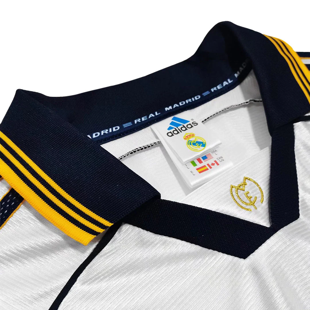 R.Carlos #3 Real Madrid 1998/00 Home Retro Soccer Jersey