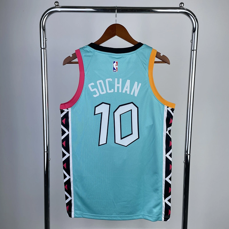 2023 NBA San Antonio Spurs 10 SOCHAN Basketball Jersey