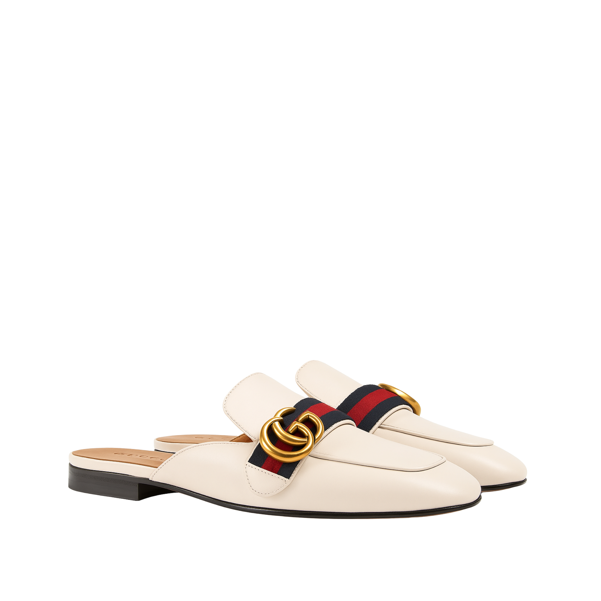 Gucci Women?S Princetown Leather Slipper White 629084