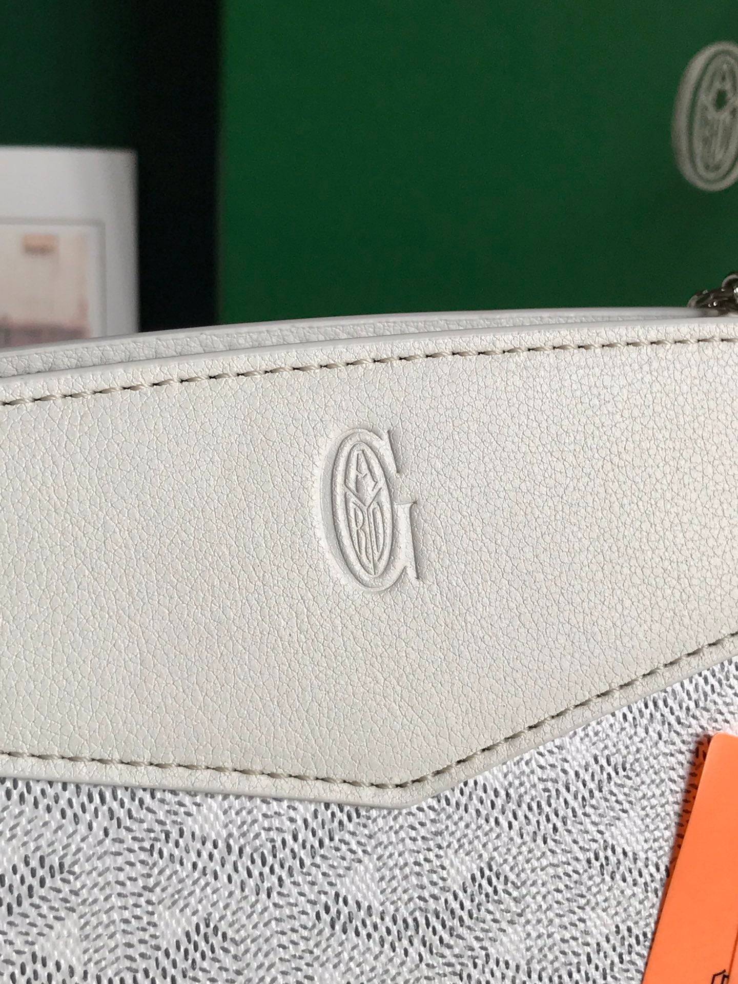 Goyard Rouette Structuré Mini Bag 21 Cm White Goyardine Canvas And Calfskin