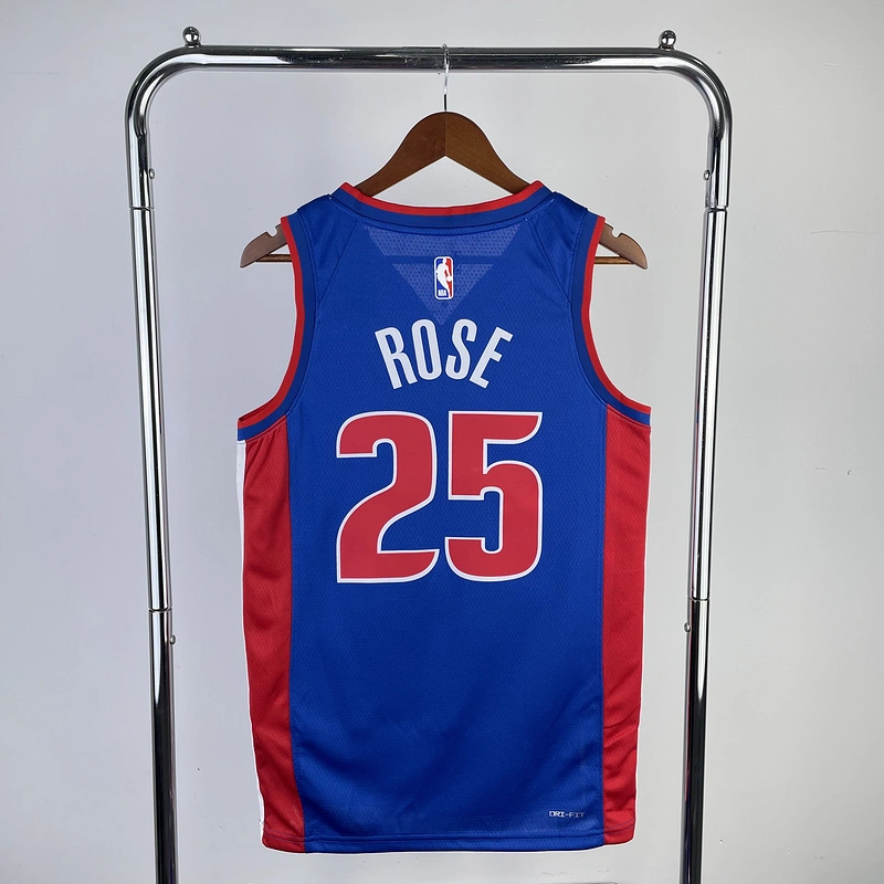 2023 NBA Detroit Pistons 25 ROSE Basketball Jersey
