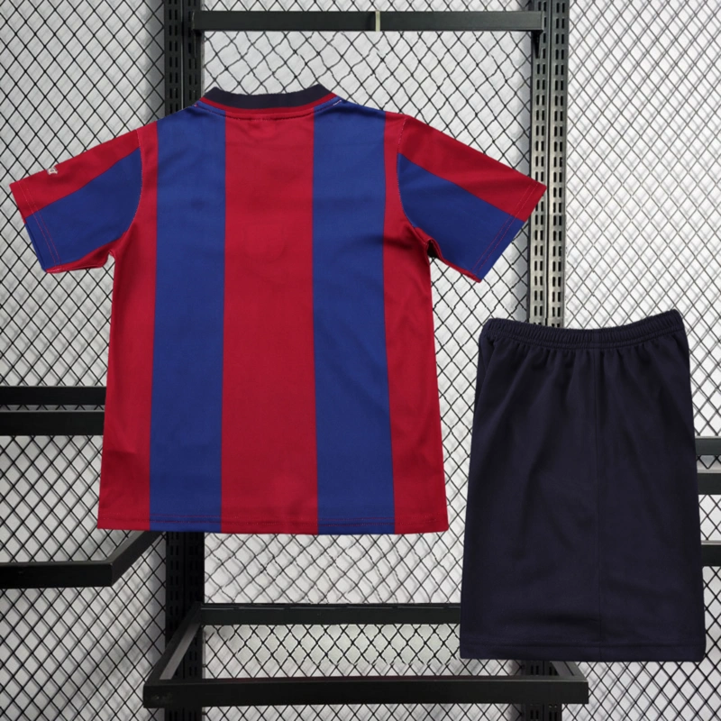 Retro KIDS 1998-99 KIDS FC Barcelona Home FIGO RIVALDO GUARDIOLA ANDERSON Football jersey retro