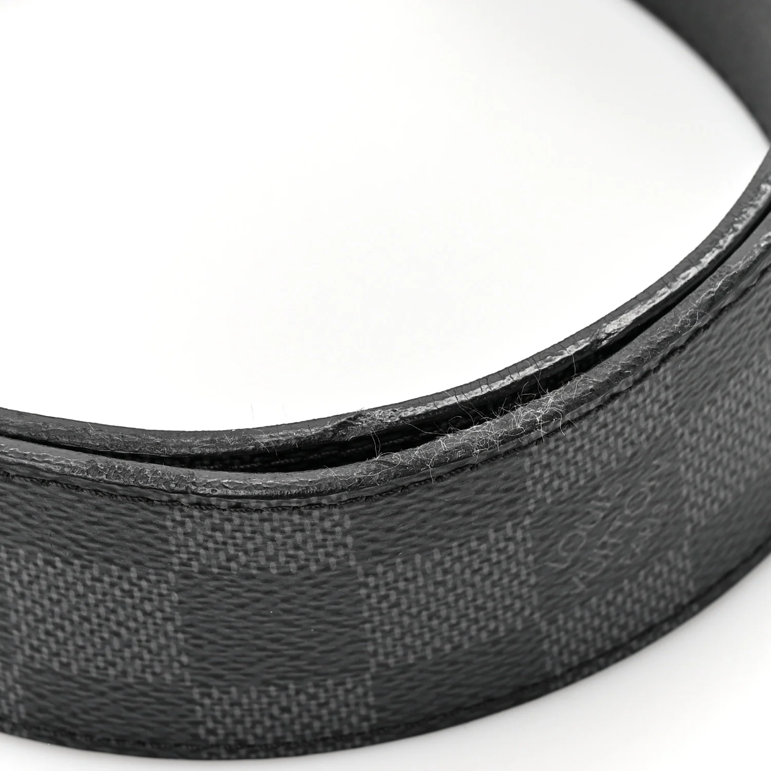 Damier Graphite Calfskin Belt 85 34 Black