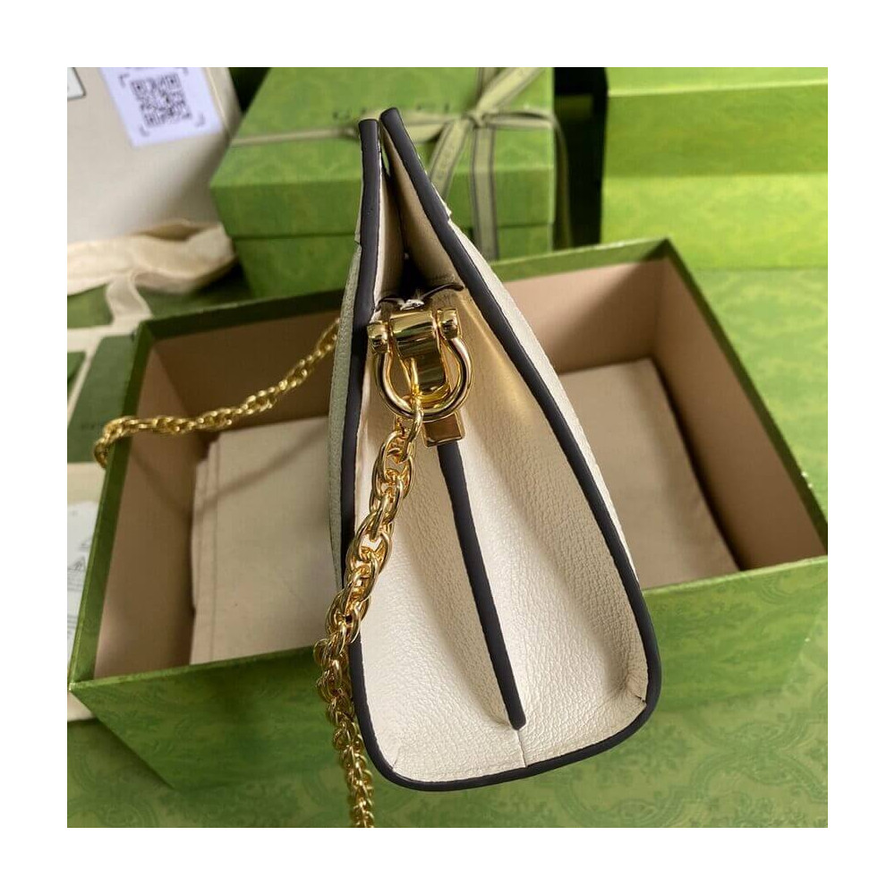 Gucci Ophidia GG Small Shoulder Bag White