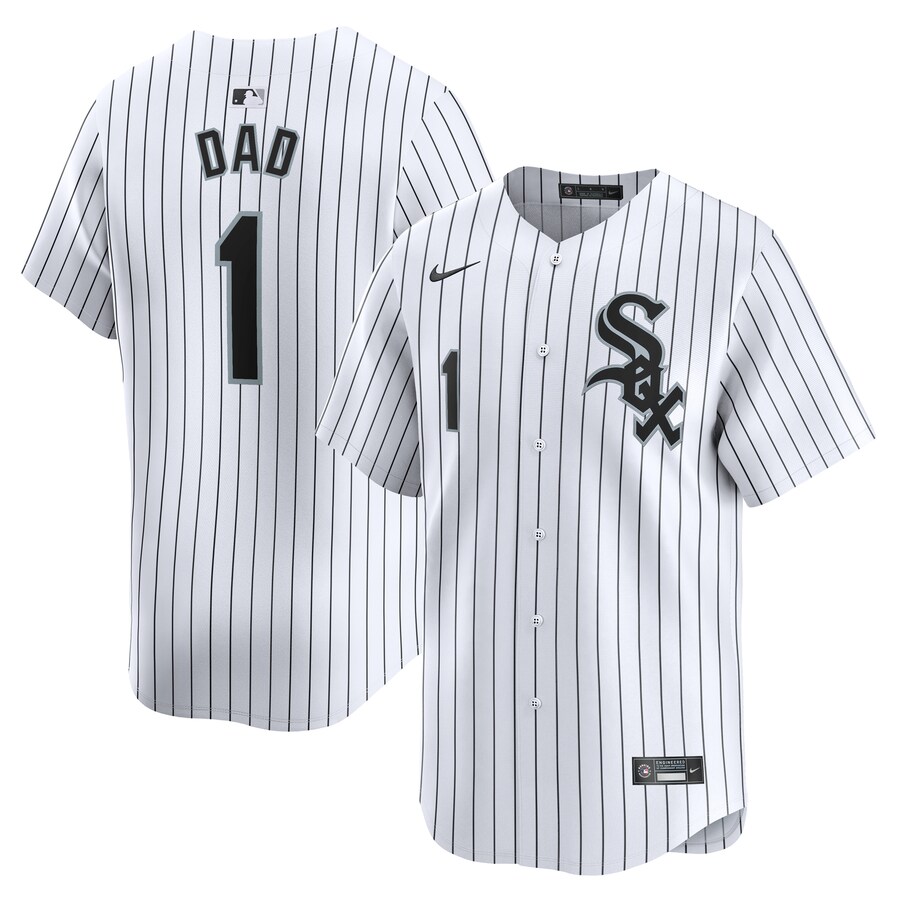 Chicago White Sox #1 Dad Home Limited Jersey White