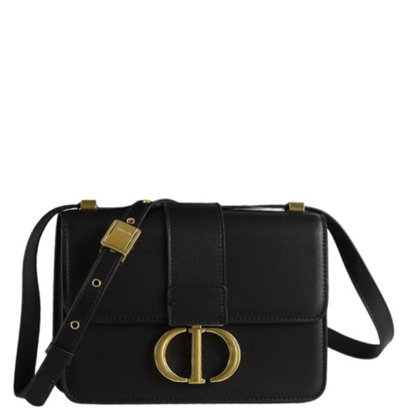 DIOR 30 MONTAIGNE BAG BLACK 24CM