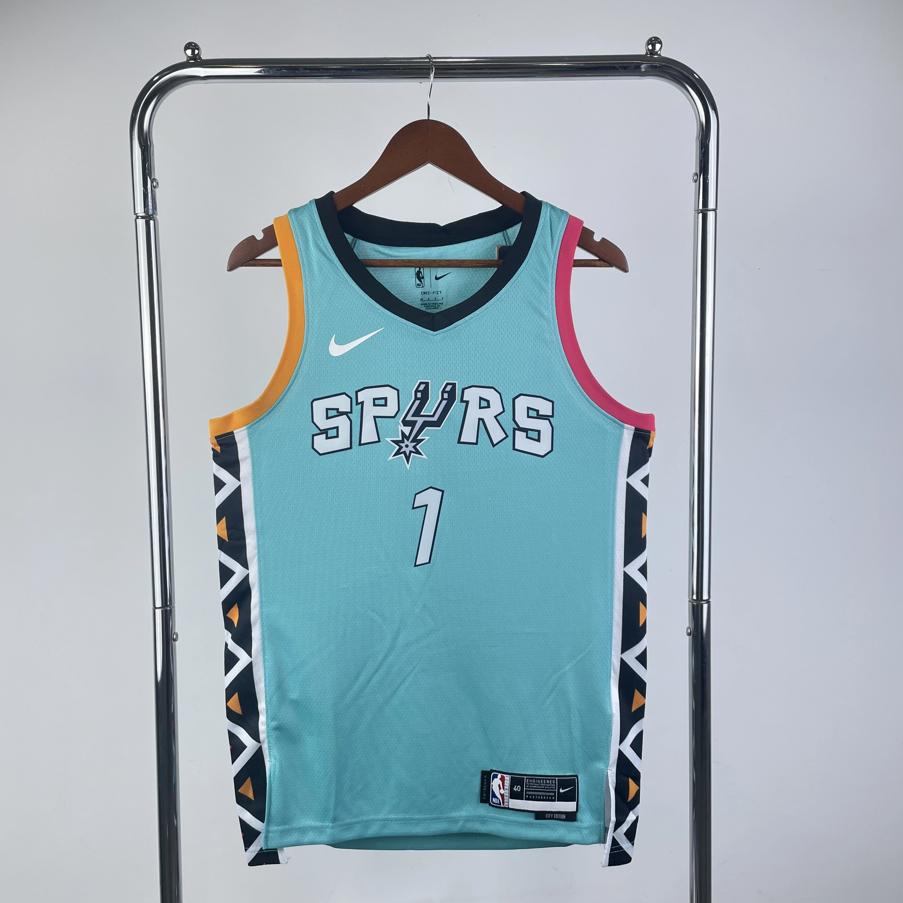 2023 NBA San Antonio Spurs 1 WEMBANYAMA Basketball Jersey