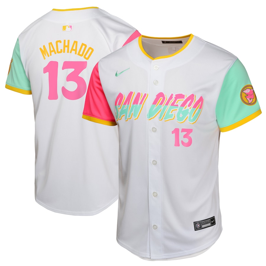 Manny Machado San Diego Padres Youth City Connect Limited Player Jersey White