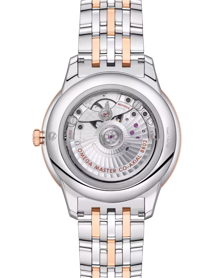 Omega De Ville Prestige 41 mm Silver Dial Stainless Steel and 18k Yellow Gold Bracelet 434.20.41.21.02.001