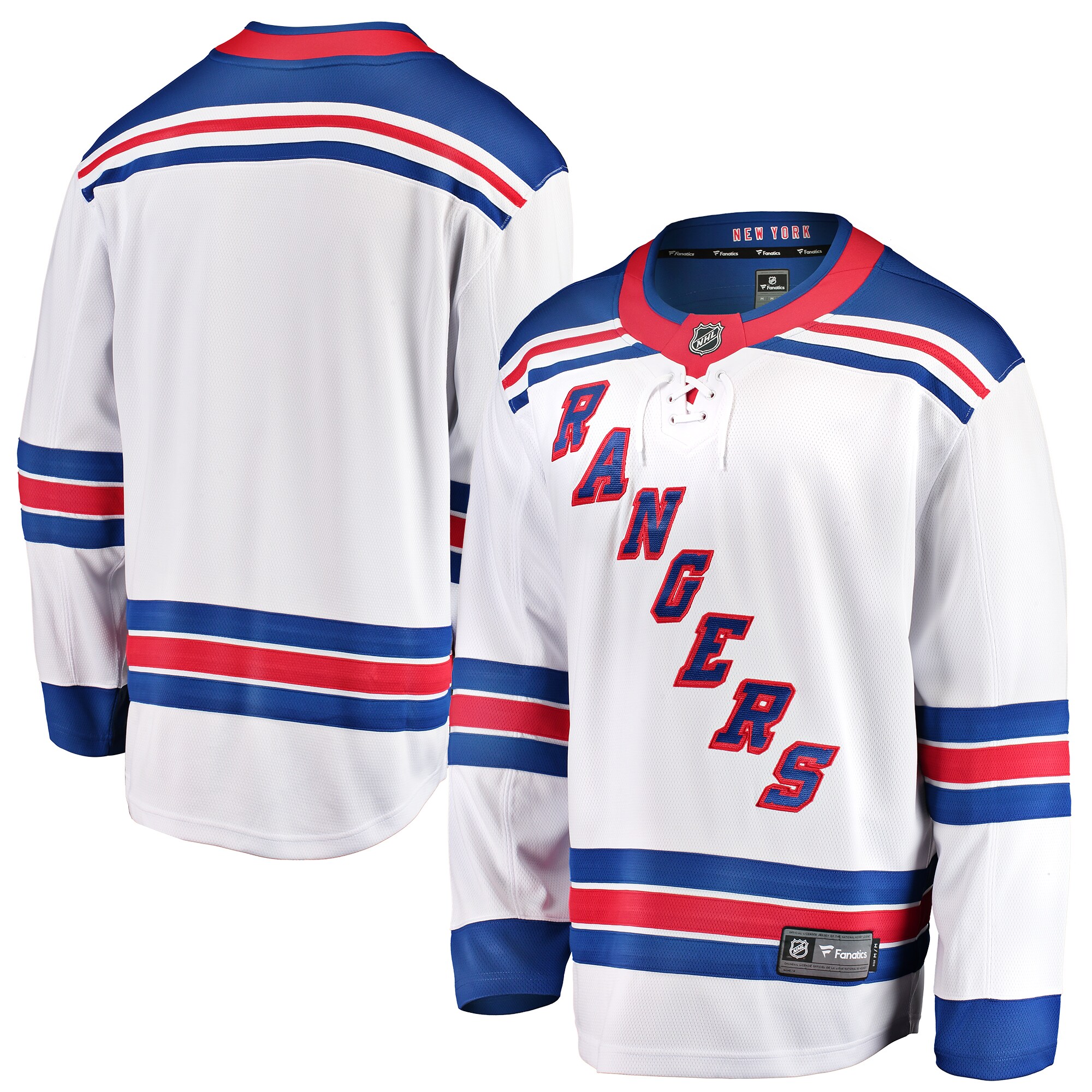New York Rangers Fanatics Youth Away Breakaway Jersey – White