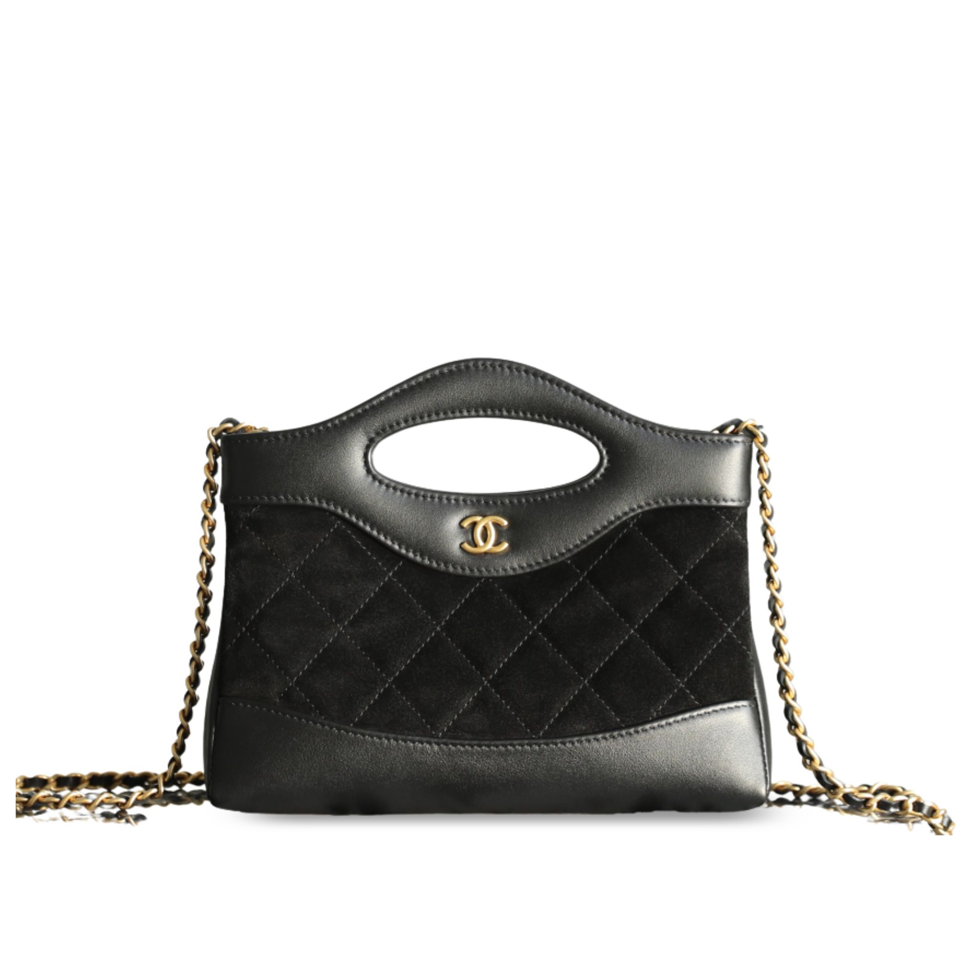 Chanel Crossbody Bag Black 20cm/ 7.9in
