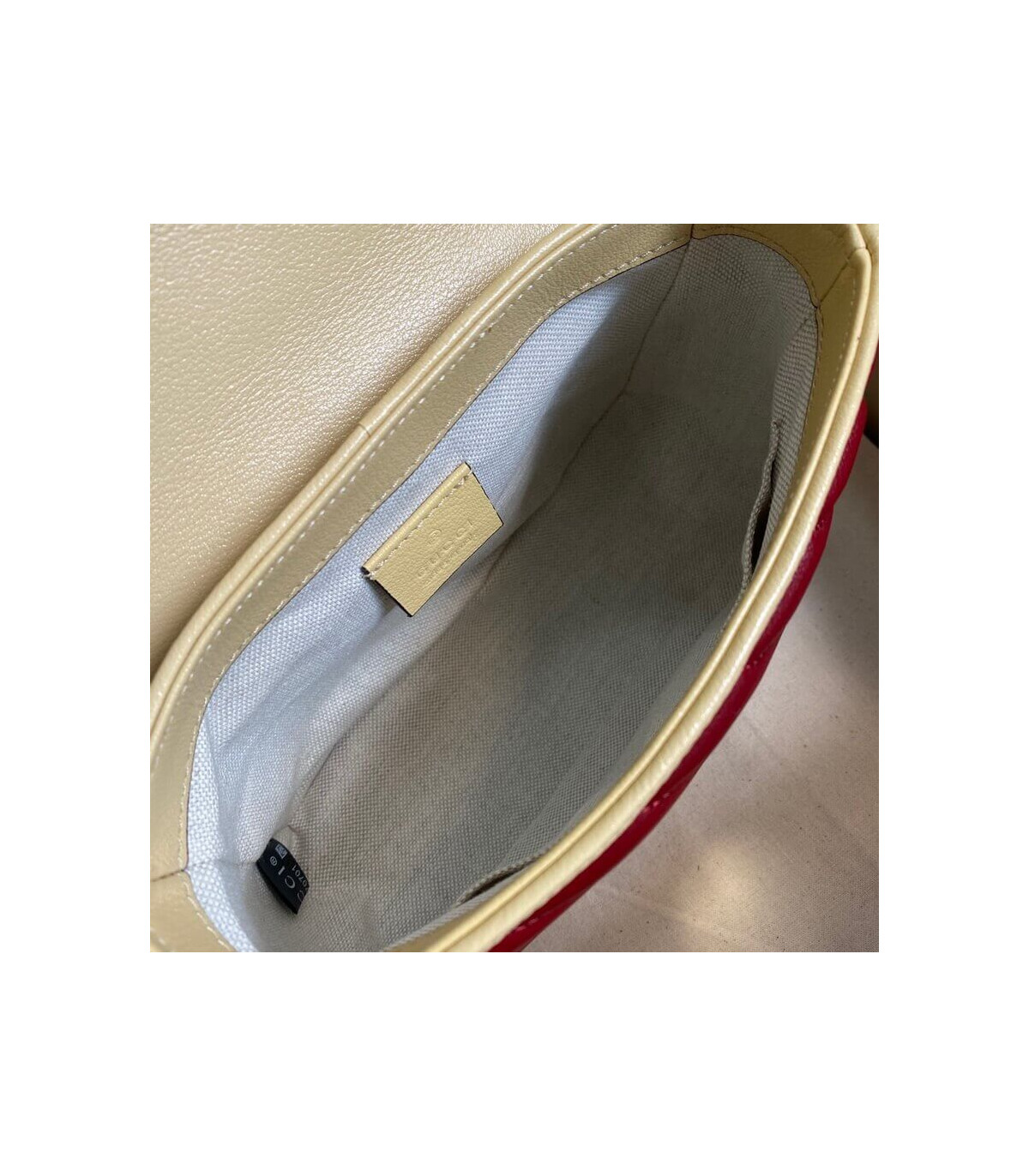 Gucci GG Marmont Mini Bag Blue and Red Leather