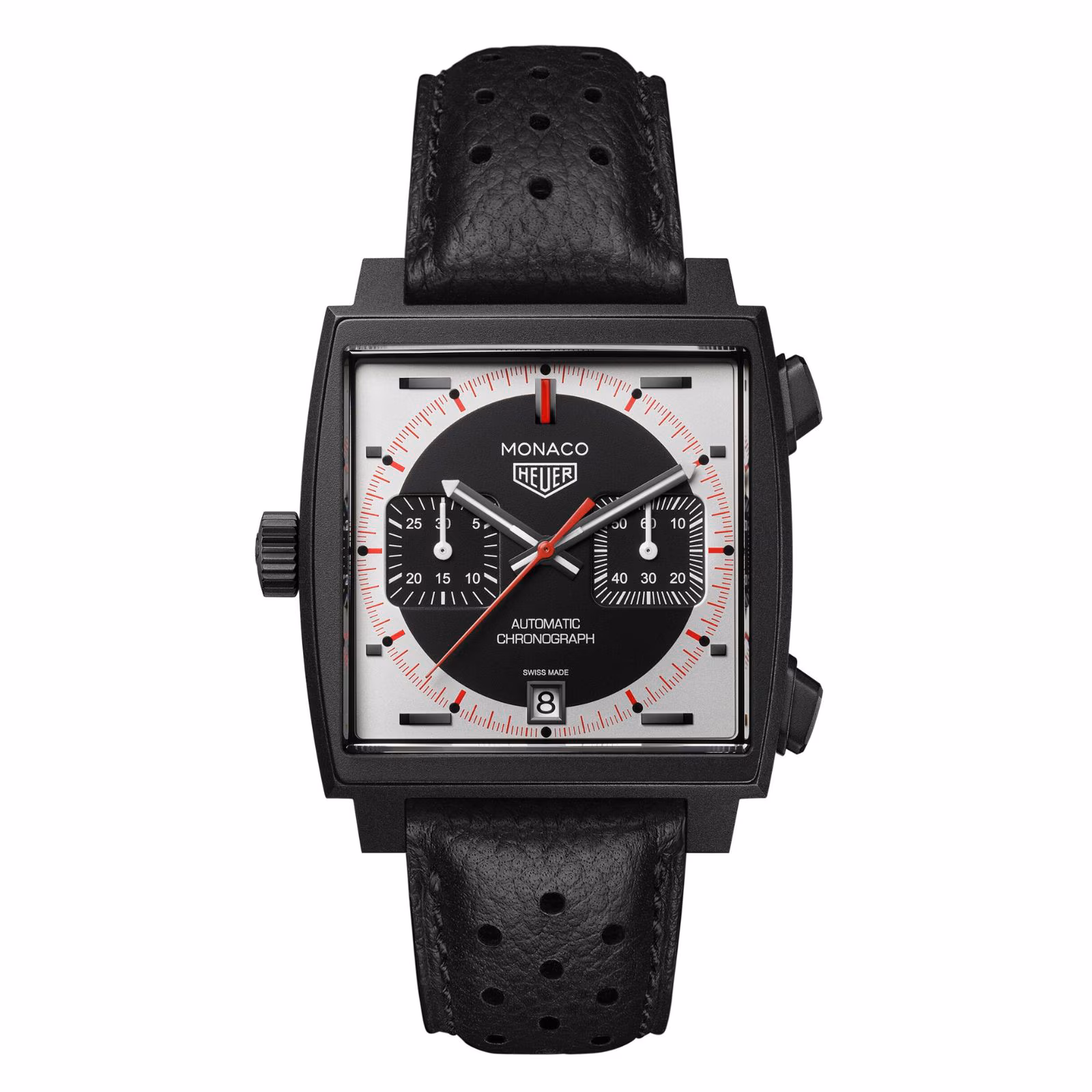 TAG Heuer Monaco Chronograph Stopwatch 39mm Limited Edition Mens Watch Black CAW218F.FC6356