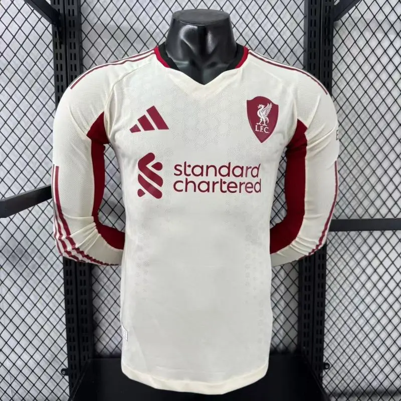 Player 2025-26 Liverpool Away Long sleeves Football jersey