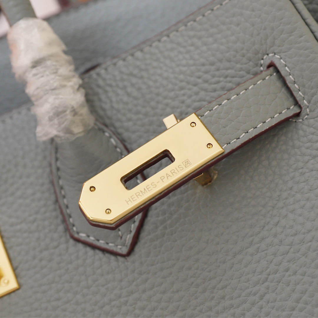 Hermes Birkin Bag 30 Tempered Gray Togo Gold Hardware