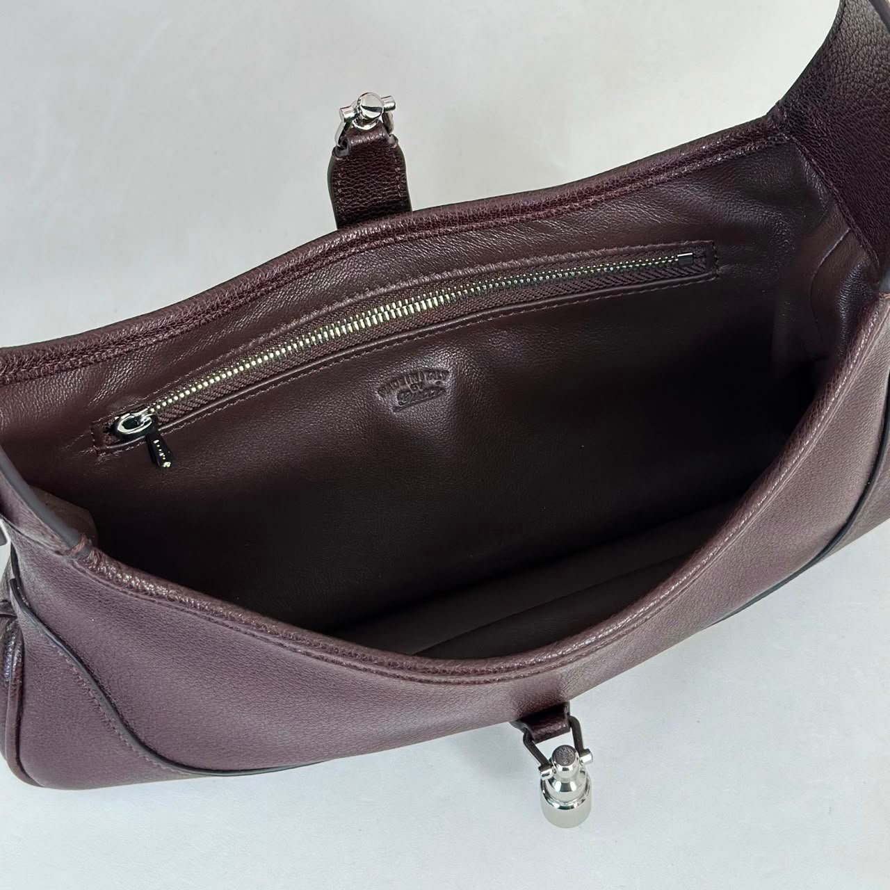 Gucci Jackie Slim Medium Shoulder Bag 28cm/11in Dark Brown ‎863137