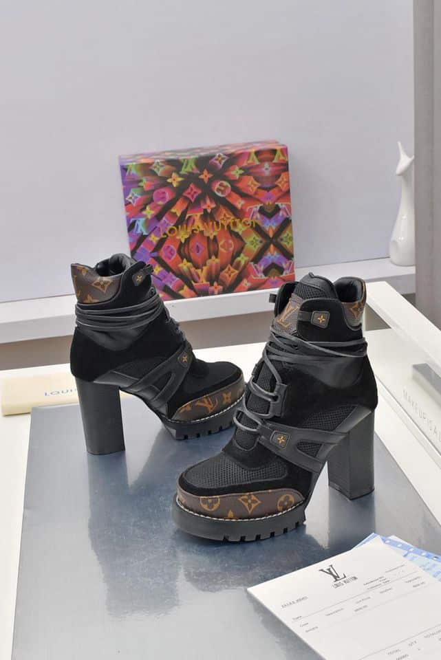 Louis Vuitton Star Trail Ankle Boot Mix Black 1Aabj3